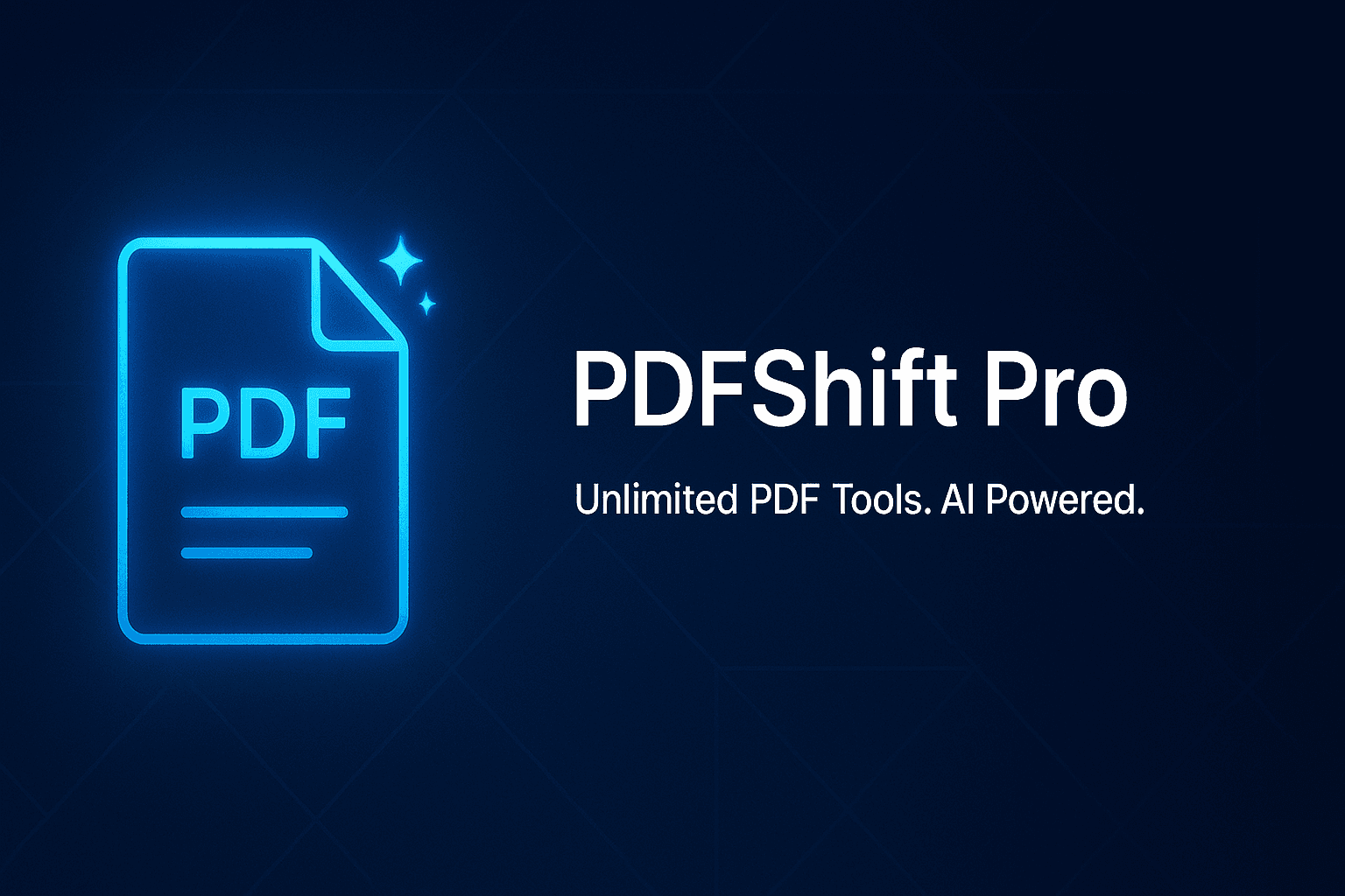 PDFShift Pro — Unlimited PDF Tools, AI Powered